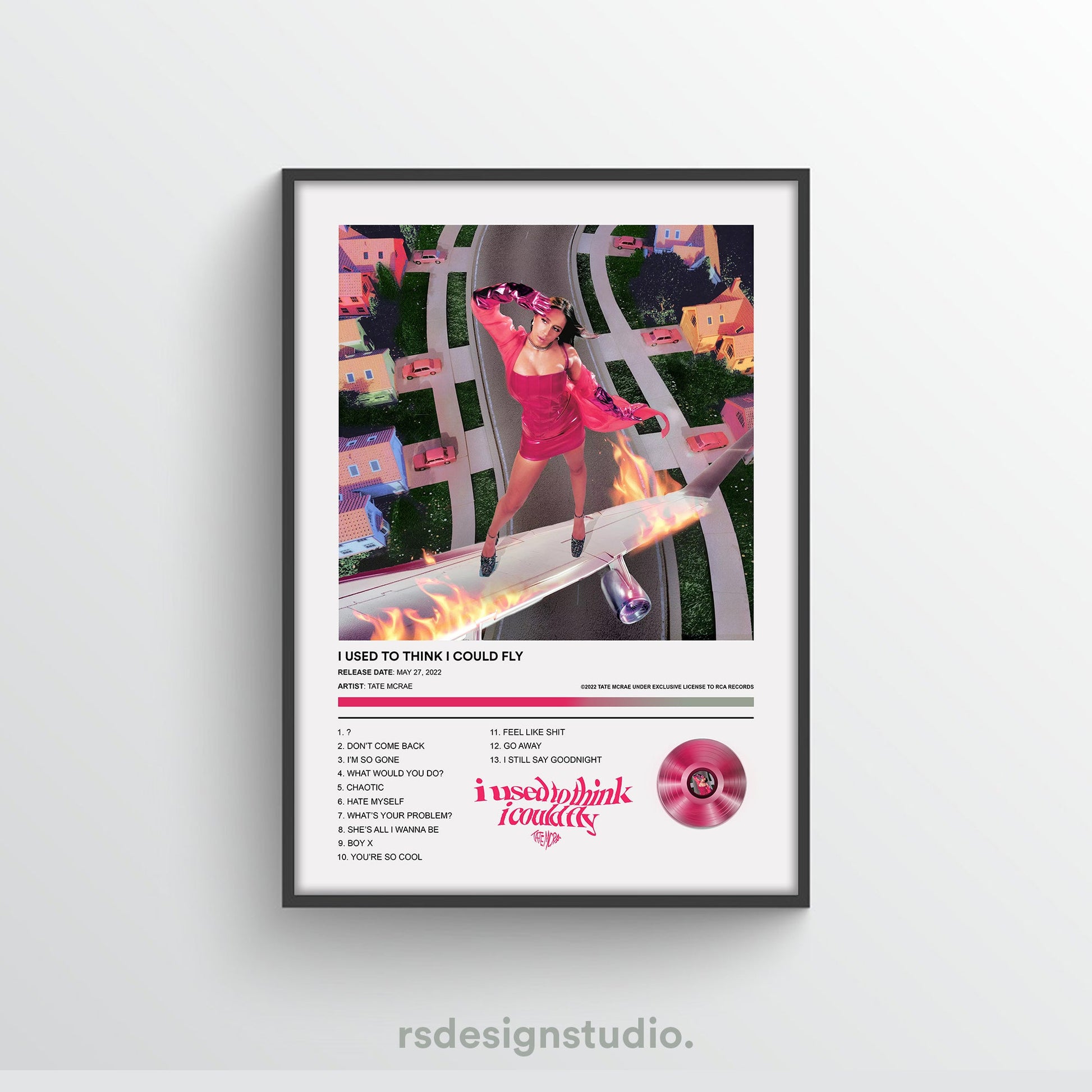 Tate Mcrae I Used To Think I Could Fly Album Poster - rsdesignstudio