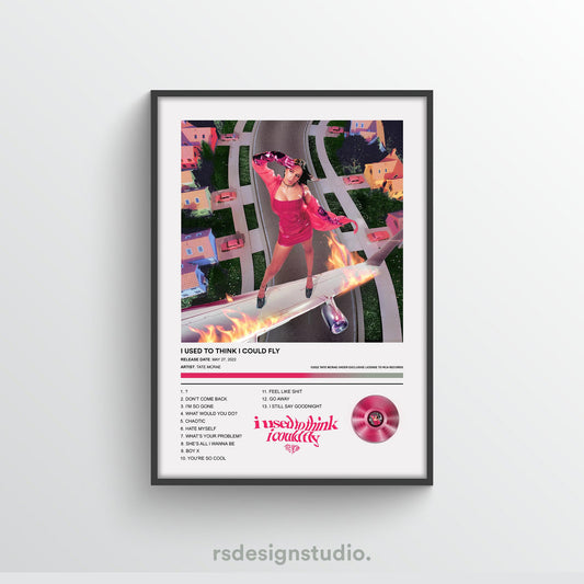 Tate Mcrae I Used To Think I Could Fly Album Poster - rsdesignstudio