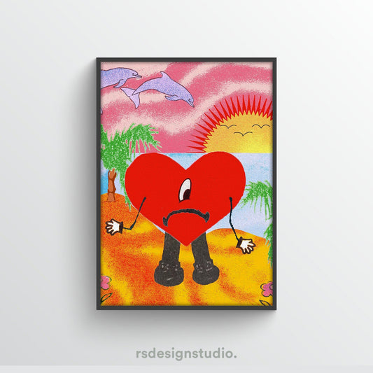 Bad Bunny Un Verano Sin Ti Poster - rsdesignstudio