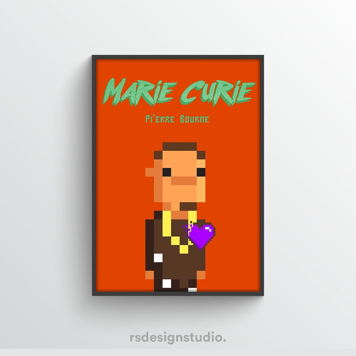 Pi'erre Bourne Marie Curie Poster - rsdesignstudio