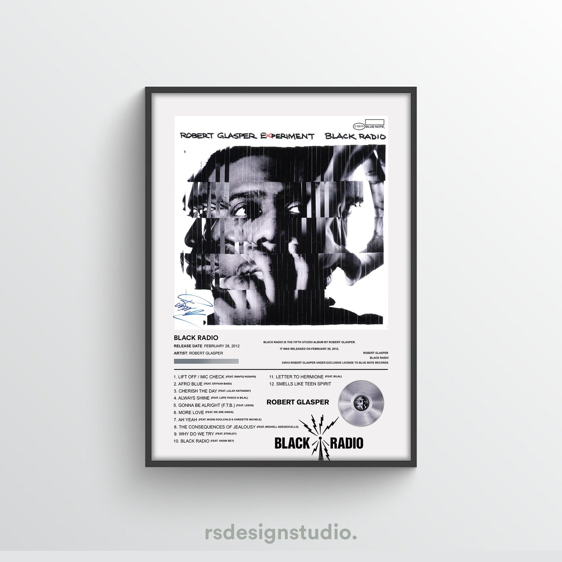 Robert Glasper Black Radio Album Poster - rsdesignstudio