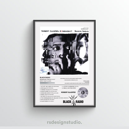 Robert Glasper Black Radio Album Poster - rsdesignstudio