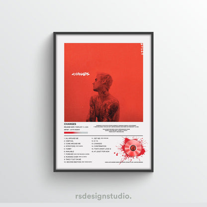 Justin Bieber Changes Album Poster - rsdesignstudio