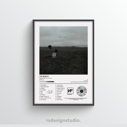 NF The Search Album Poster - rsdesignstudio