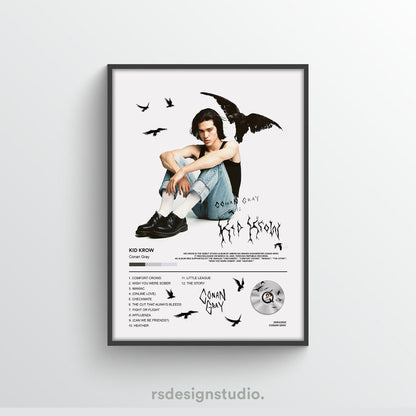 Conan Gray Kid Krow Album Poster - rsdesignstudio
