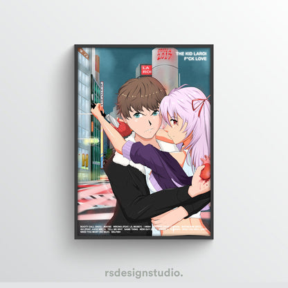The Kid LAROI F*CK LOVE Tracklist Poster - rsdesignstudio