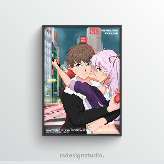 The Kid LAROI F*CK LOVE Tracklist Poster - rsdesignstudio