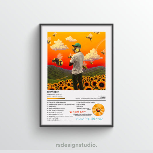 Tyler, The Creator Flower Boy Album Poster - rsdesignstudio