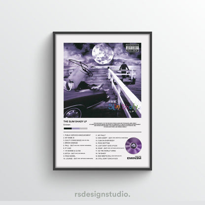 Eminem The Slim Shady LP Album Poster - rsdesignstudio