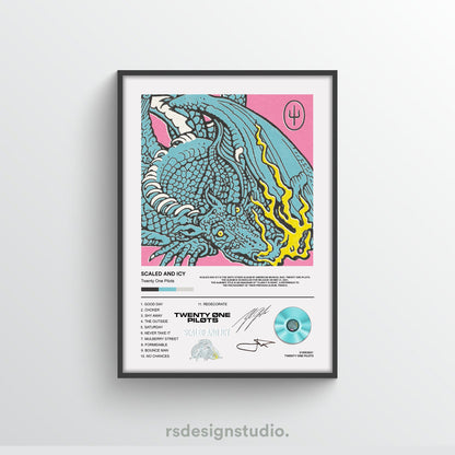 Twenty One Pilots Scaled And Icy Album Poster - rsdesignstudio