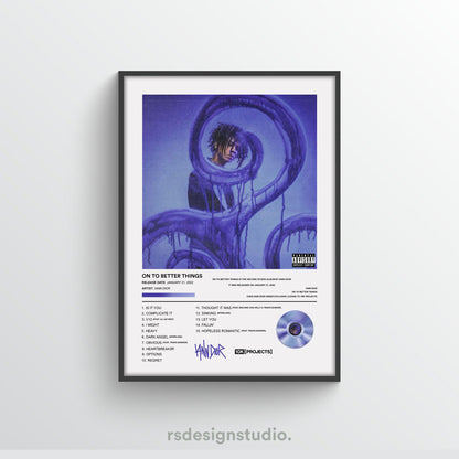 Iann Dior On To Better Things Album Poster - rsdesignstudio