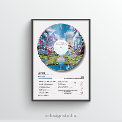 Lil Nas X MONTERO Vinyl Poster - rsdesignstudio