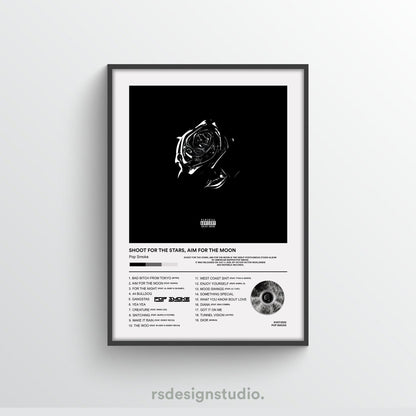 Pop Smoke Shoot For The Stars Album Poster - rsdesignstudio