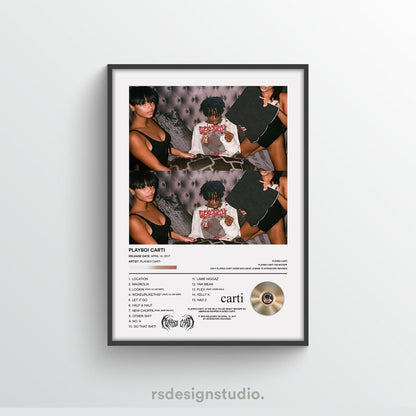 Playboi Carti "PLAYBOI CARTI" Album Poster - rsdesignstudio