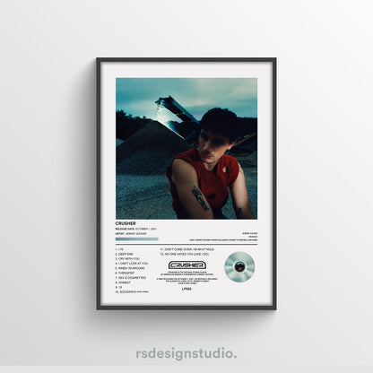 Jeremy Zucker CRUSHER Album Poster - rsdesignstudio