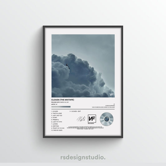 NF Clouds (The Mixtape) Album Poster - rsdesignstudio