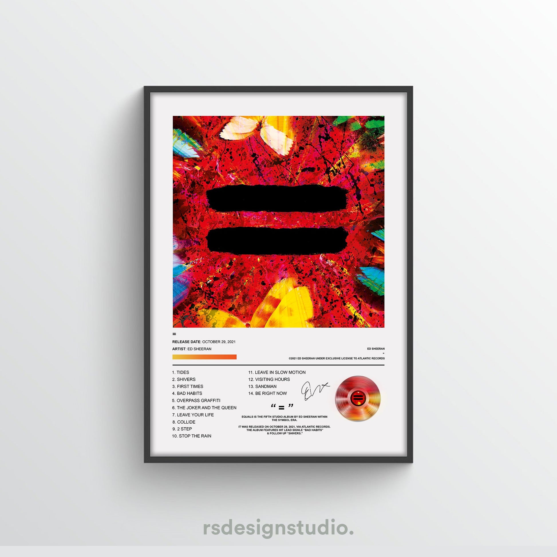 Ed Sheeran = Album Poster - rsdesignstudio