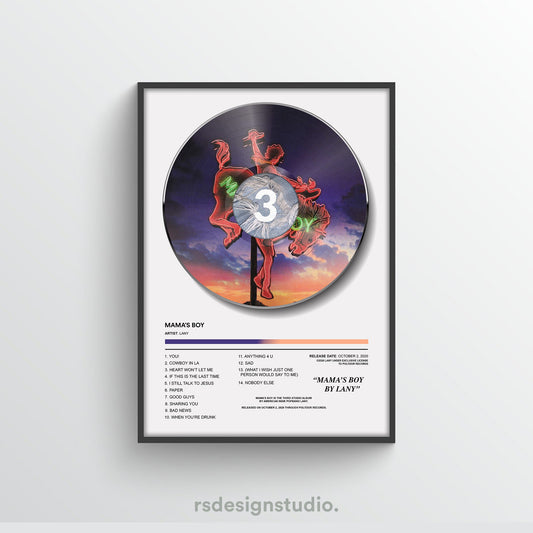 LANY Mama's Boy Vinyl Poster - rsdesignstudio