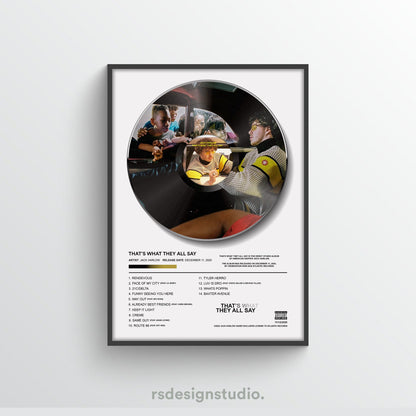 Jack Harlow That's What They All Say Vinyl Poster - rsdesignstudio
