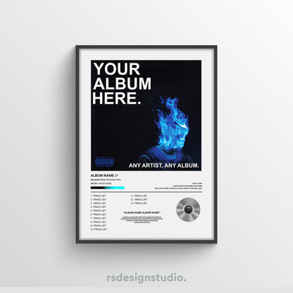Custom Album Poster - rsdesignstudio