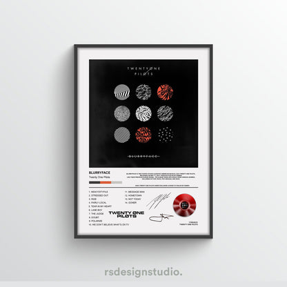 Twenty One Pilots BLURRYFACE Album Poster - rsdesignstudio