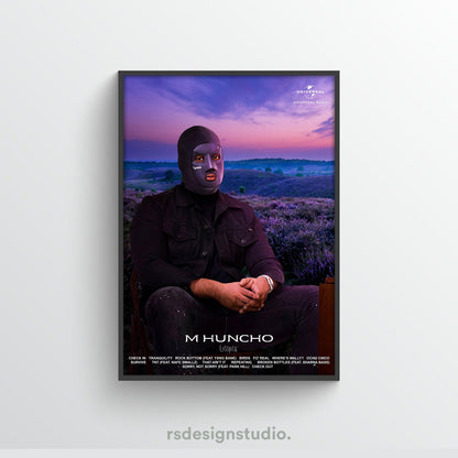 M Huncho Utopia Album Tracklist Poster - rsdesignstudio