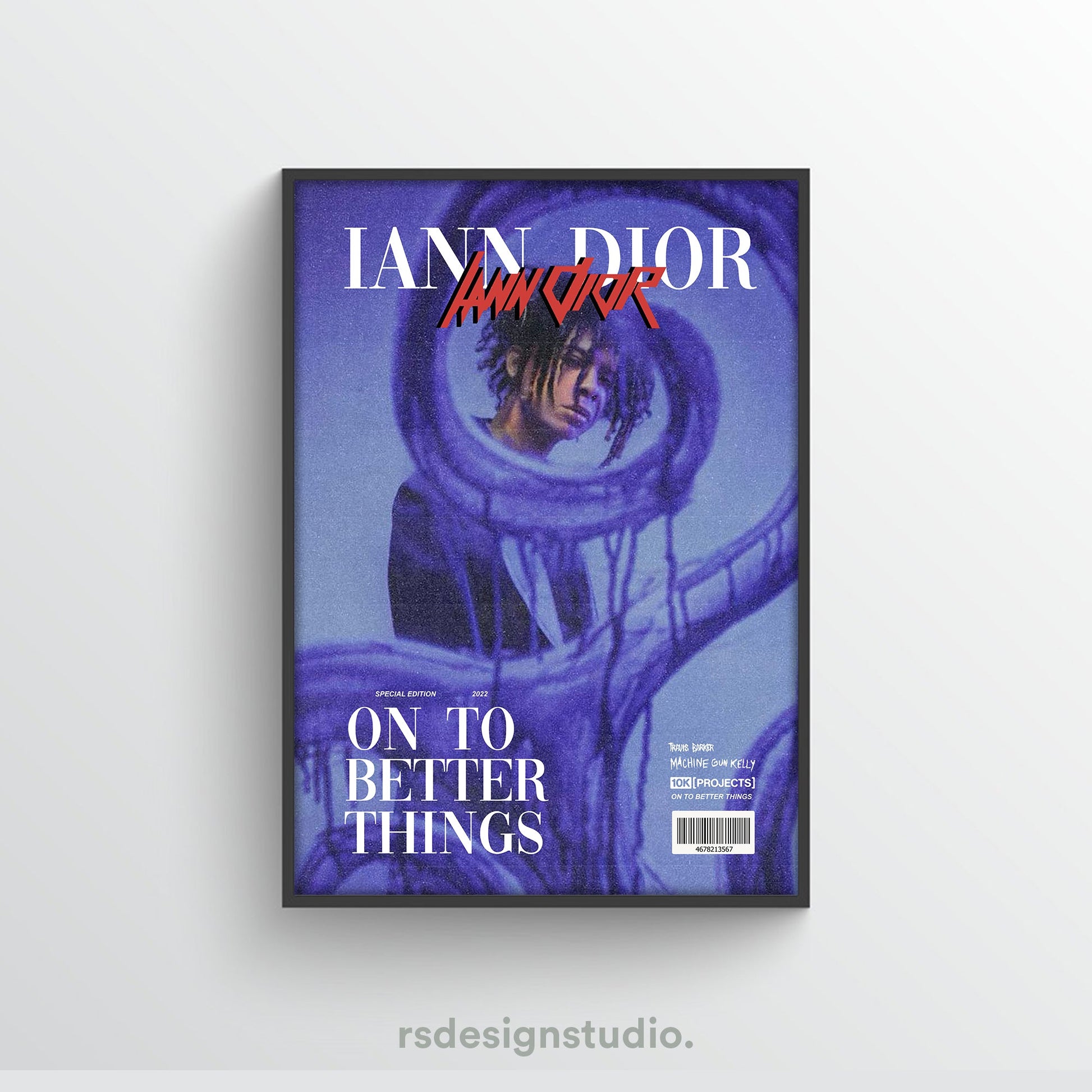 Iann Dior On To Better Things Magazine Poster - rsdesignstudio