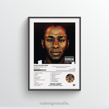 Mos Def Black On Both Sides Album Poster - rsdesignstudio