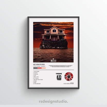 D Block Europe Any Minute Now Album Poster - rsdesignstudio