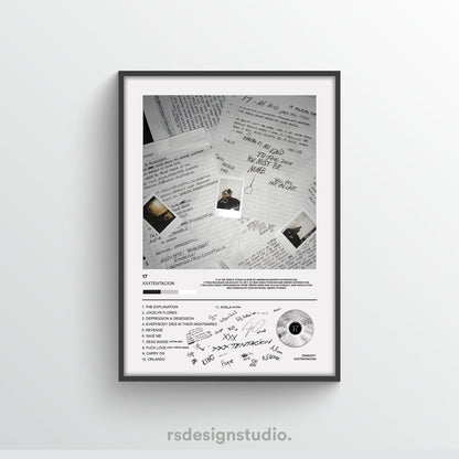 XXXTENTACION 17 Album Poster - rsdesignstudio