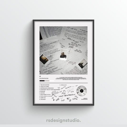 XXXTENTACION 17 Album Poster - rsdesignstudio