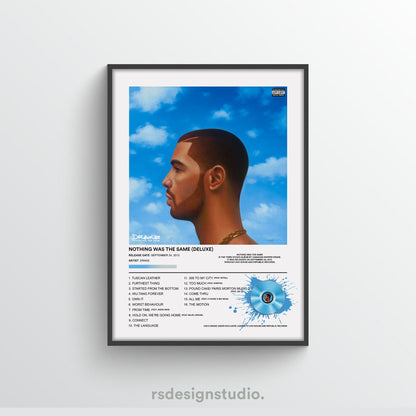 Drake Nothing Was The Same Album Poster - rsdesignstudio