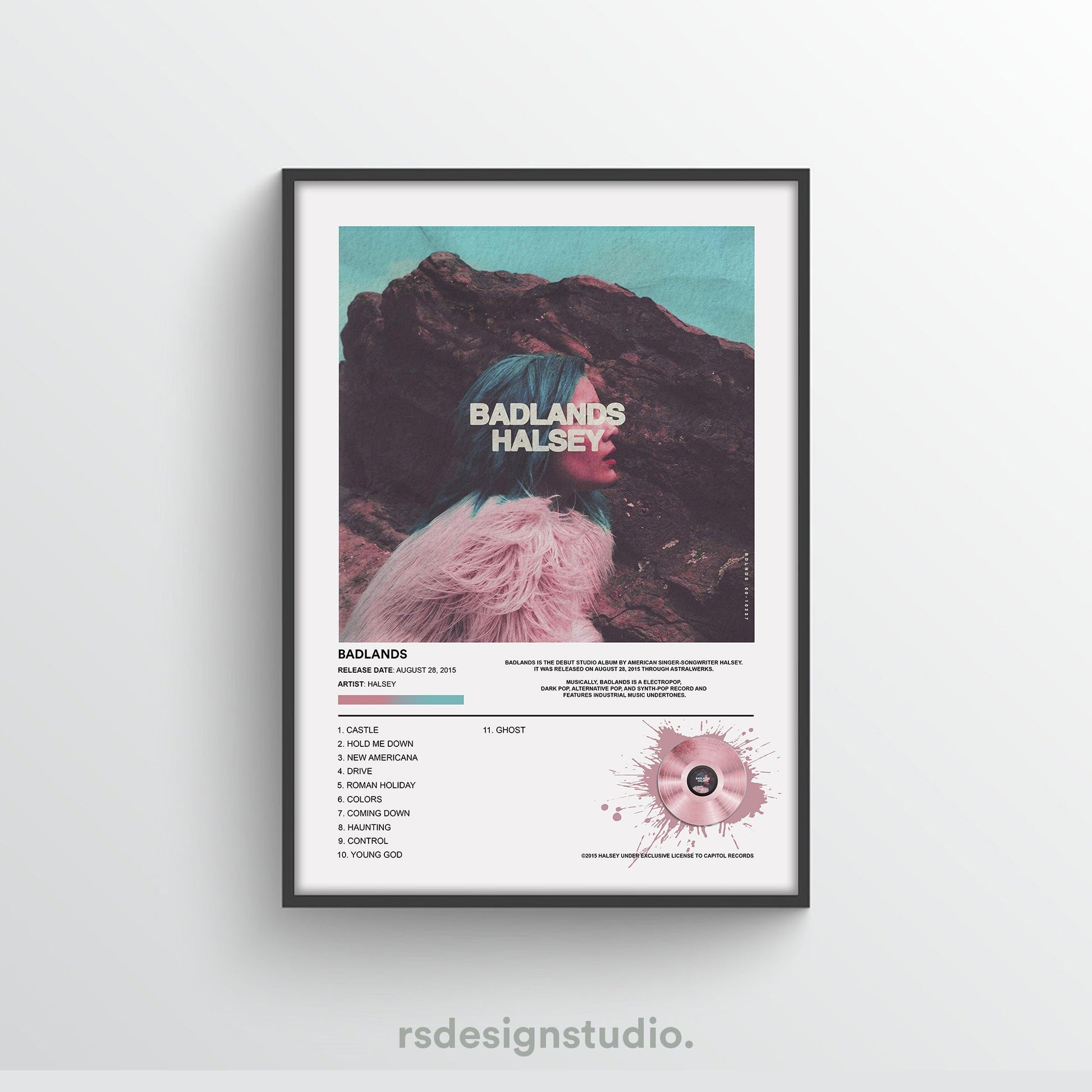 Halsey BADLANDS Album Poster - rsdesignstudio