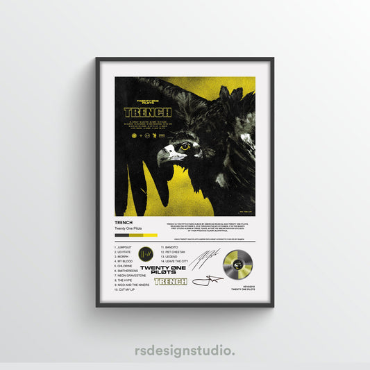 Twenty One Pilots TRENCH Album Poster - rsdesignstudio