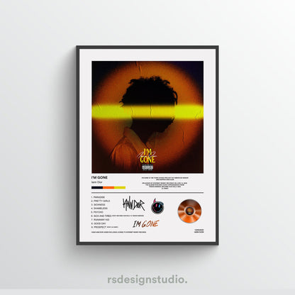 Iann Dior I'm Gone Album Poster - rsdesignstudio