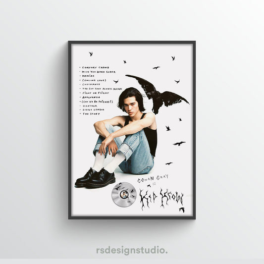 Conan Gray Kid Krow Album Poster - rsdesignstudio