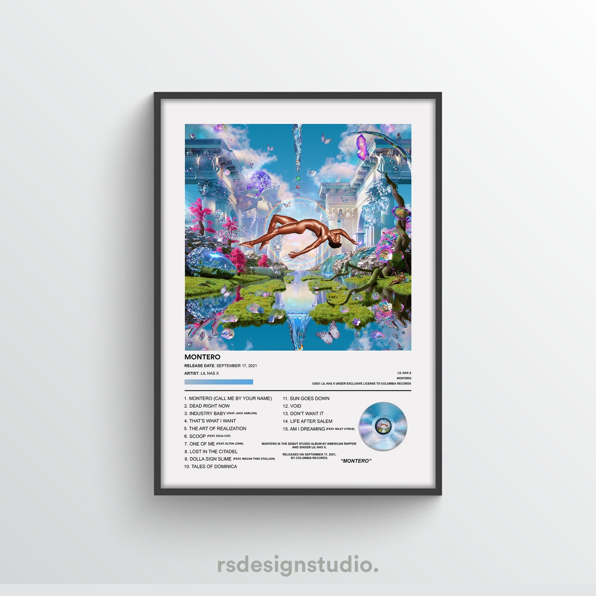 Lil Nas X MONTERO Album Poster - rsdesignstudio
