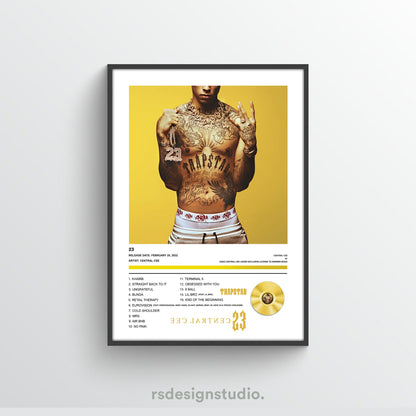 Central Cee 23 Album Poster - rsdesignstudio