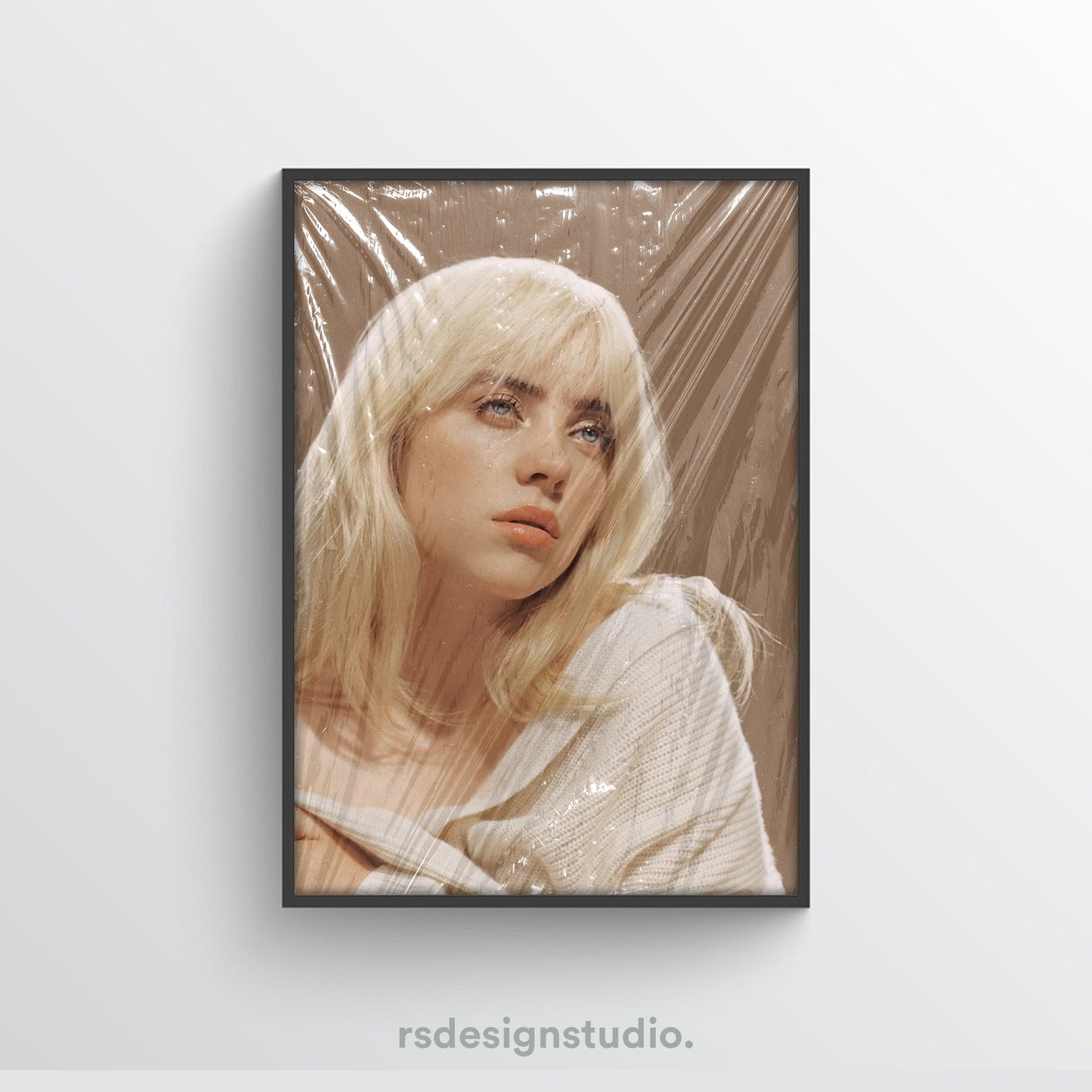Billie Eilish Happier Than Ever Album Poster - rsdesignstudio