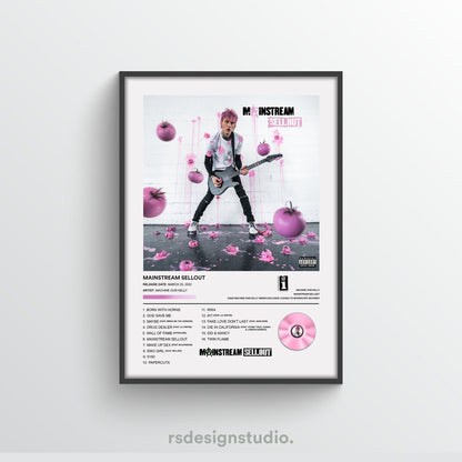 Machine Gun Kelly Mainstream Sellout Album Poster - rsdesignstudio