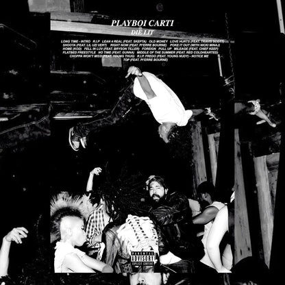 Playboi Carti DIE LIT Album Tracklist Poster - rsdesignstudio