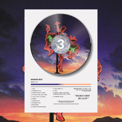 LANY Mama's Boy Vinyl Poster - rsdesignstudio
