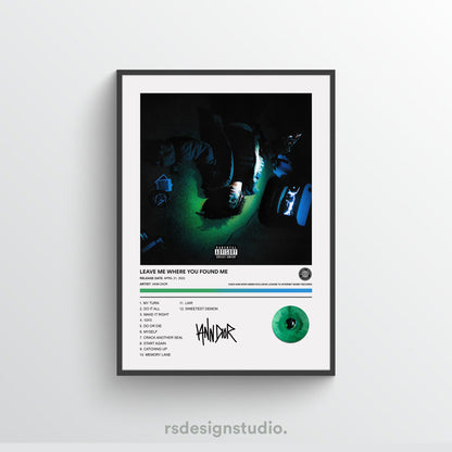 Iann Dior LEAVE ME WHERE YOU FOUND ME Album Poster