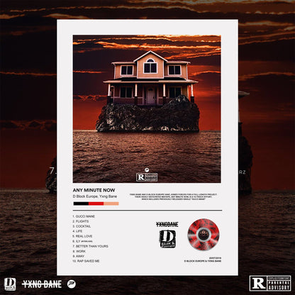 D Block Europe Any Minute Now Album Poster - rsdesignstudio