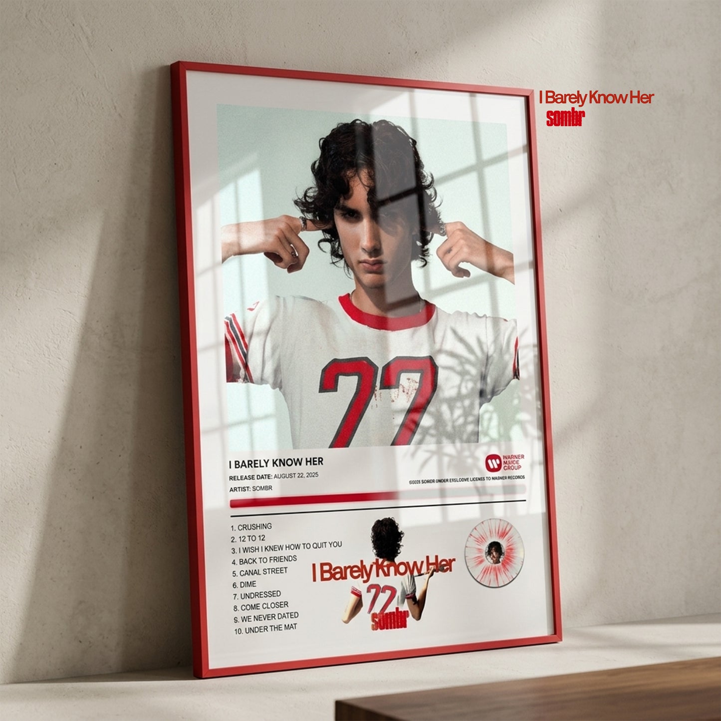 Sombr I BARELY KNOW HER Album Poster