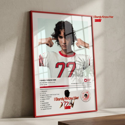Sombr I BARELY KNOW HER Album Poster