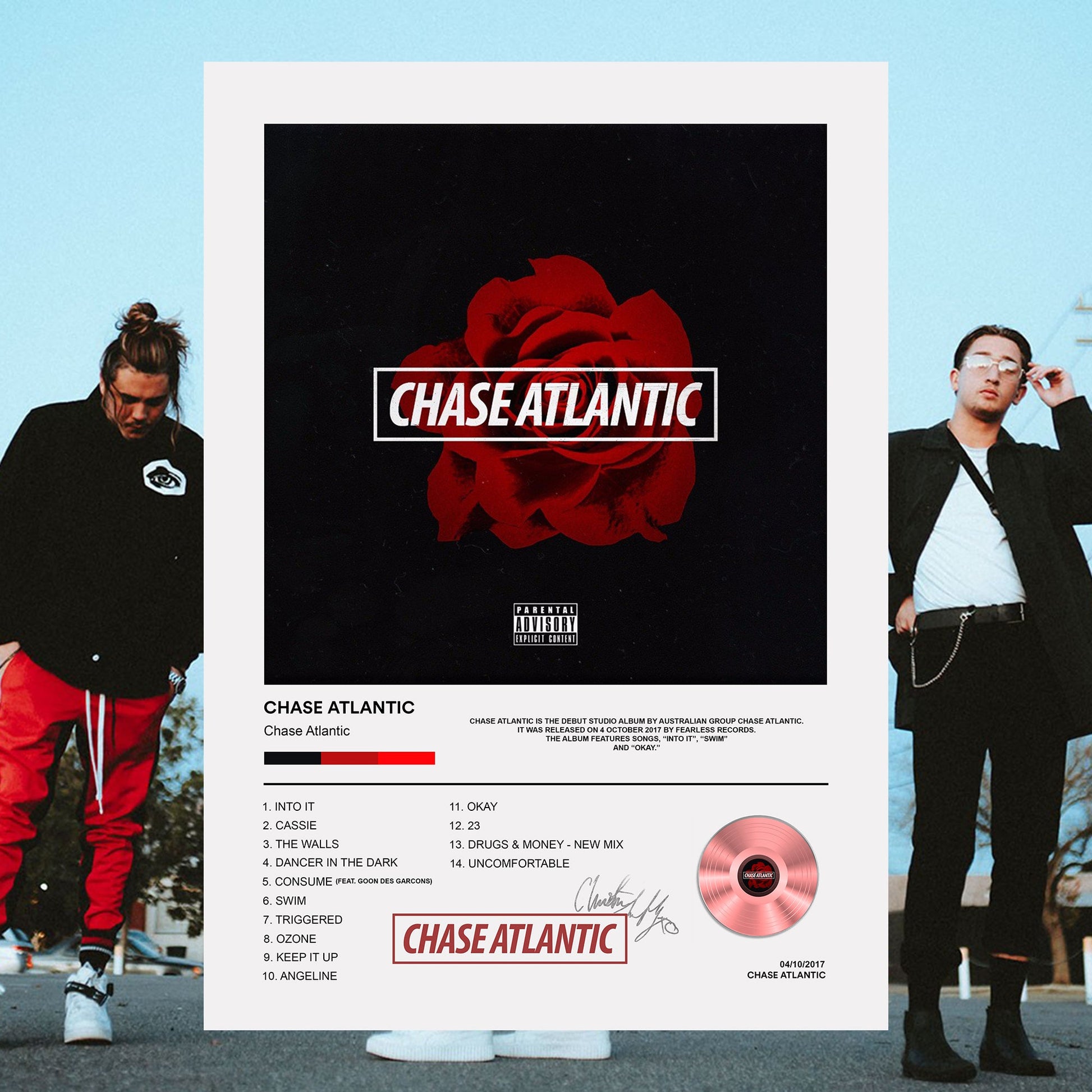 Chase Atlantic Chase Atlantic Album Poster - rsdesignstudio