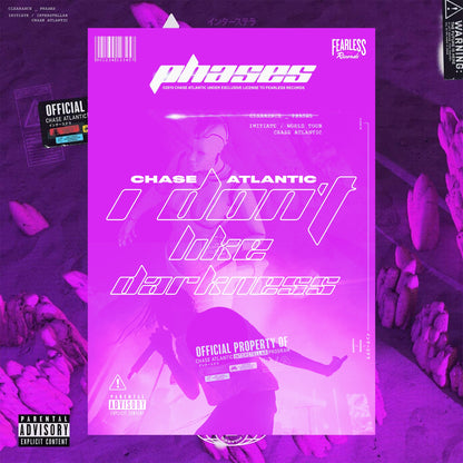 Chase Atlantic Phases - I Don't Like Darkness Album Poster - rsdesignstudio