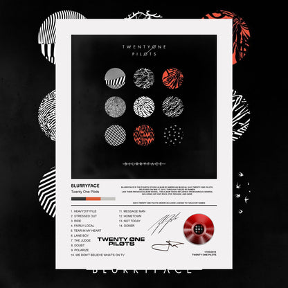 Twenty One Pilots BLURRYFACE Album Poster - rsdesignstudio