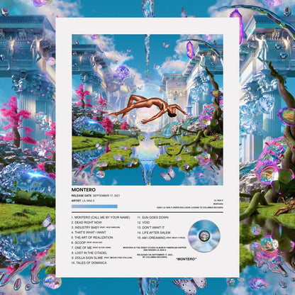 Lil Nas X MONTERO Album Poster - rsdesignstudio